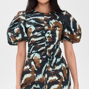 Amur Tanner Puff Sleeve Dress